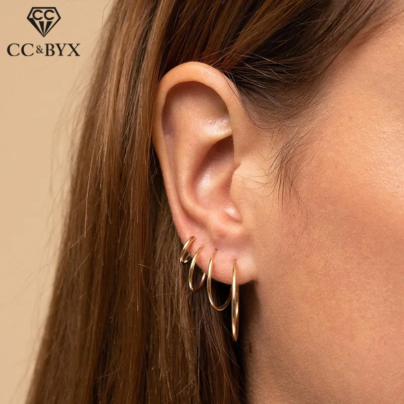 CC Stainless Steel Hoop Earring For Women Trendy Jewelry Smooth Circle Earrings Party Accessories Free Shipping Fine CDER010
CC Stainless Steel Hoop Earring For Women Trendy Jewelry Smooth Circle Earrings Party Accessories Free Shipping Fine CDER010