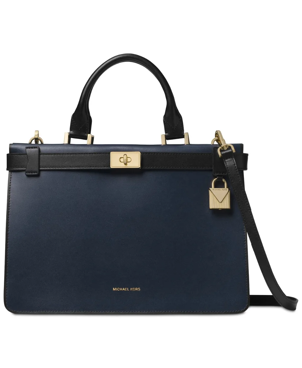 Michael Kors Tatiana Medium Leather Satchel Luxury Handbags For Women Bags Designer by MK
Michael Kors Tatiana Medium Leather Satchel Luxury Handbags For Women Bags Designer by MK