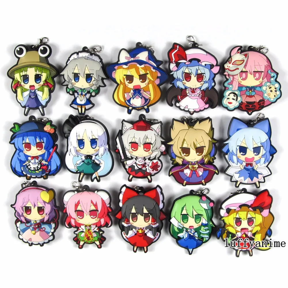 TouHou Project Rubber pendant Hinanai Tenshi Izayoi Sakuya anime Action Toy Figures Phone Accessories charm strap Keychain
TouHou Project Rubber pendant Hinanai Tenshi Izayoi Sakuya anime Action Toy Figures Phone Accessories charm strap Keychain