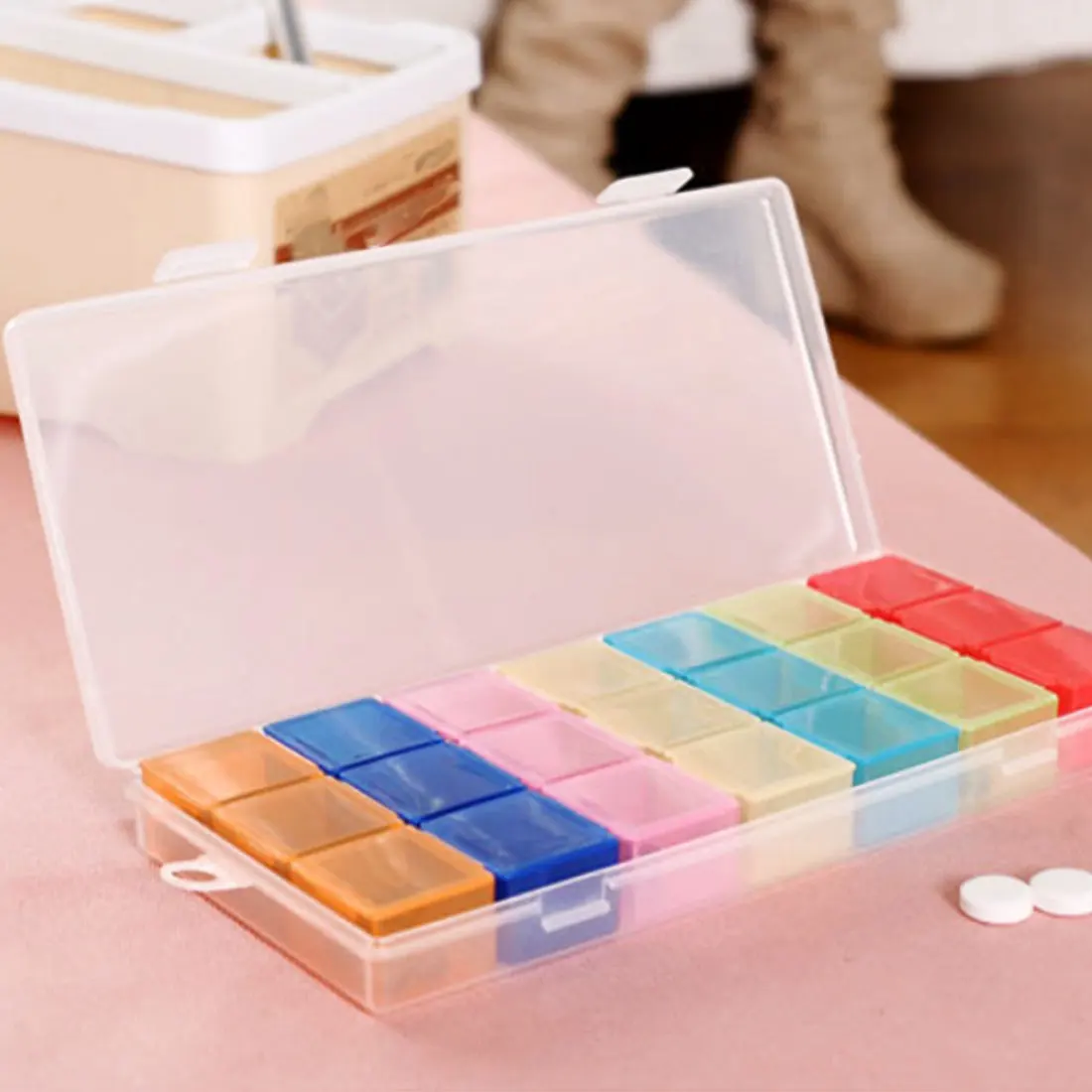 21 Compartment 7 Days Pill Case Medicine Storage Tablet Pill Box With Clip Lids Medicine Organizer Pill Case Splitters Storage
21 Compartment 7 Days Pill Case Medicine Storage Tablet Pill Box With Clip Lids Medicine Organizer Pill Case Splitters Storage