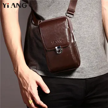 YIANG 2018 Men's Fashion Genuine Leather Cross body Shoulder Bags Men's Messenger Travel Bag Waist Belt Pack Mobile Phones Bags
YIANG 2018 Men's Fashion Genuine Leather Cross body Shoulder Bags Men's Messenger Travel Bag Waist Belt Pack Mobile Phones Bags