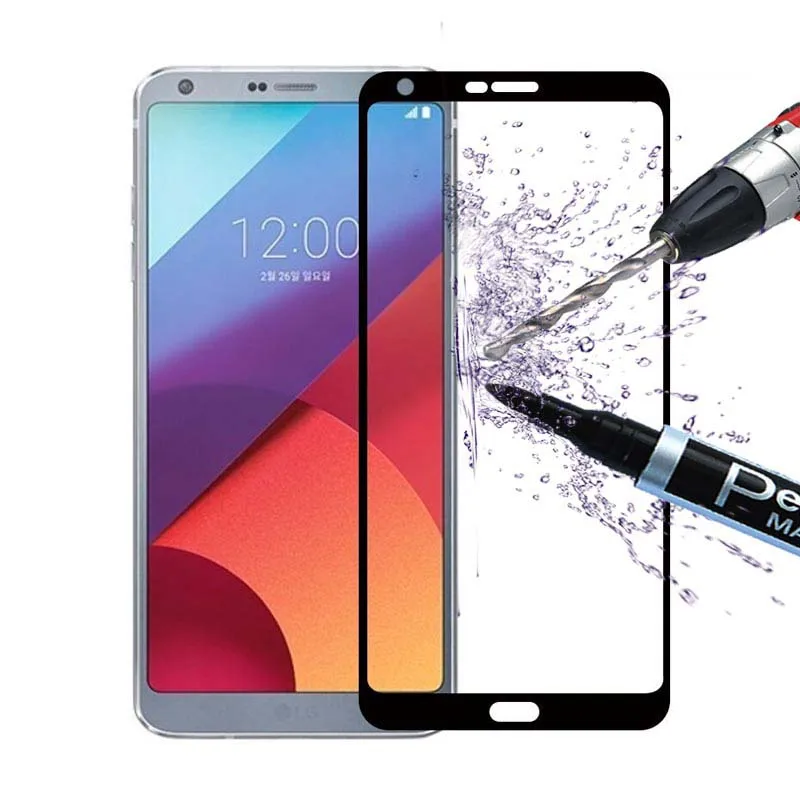 Закаленное стекло с полным покрытием для LG G6 защита экрана Защитная пленка H870 H870K