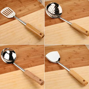 Four Pieces Set Wooden Handle Stainless Steel Cooking Tool Set Creative Kitchen Accessories Kitchen Tools Set Free Shipping
Four Pieces Set Wooden Handle Stainless Steel Cooking Tool Set Creative Kitchen Accessories Kitchen Tools Set Free Shipping