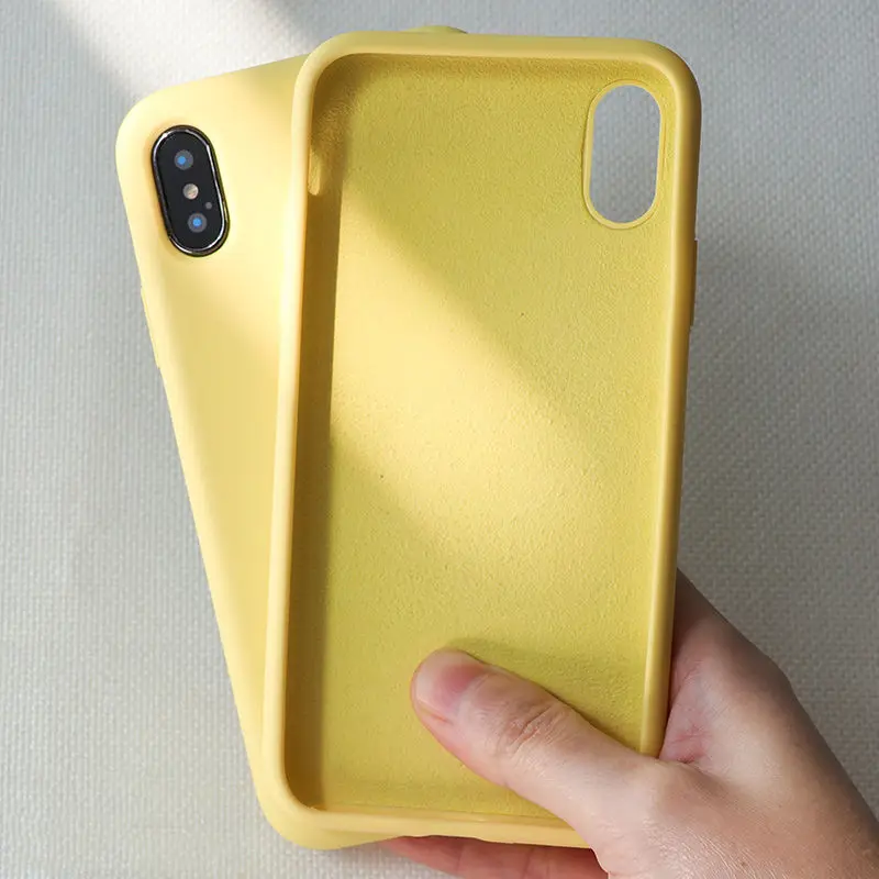 Original Liquid Silicone Phone Case For iPhone XS Max X XR Cute Candy Solid Color Soft Back Cover For iPhone 6 6S 7 8 Plus Case
Original Liquid Silicone Phone Case For iPhone XS Max X XR Cute Candy Solid Color Soft Back Cover For iPhone 6 6S 7 8 Plus Case