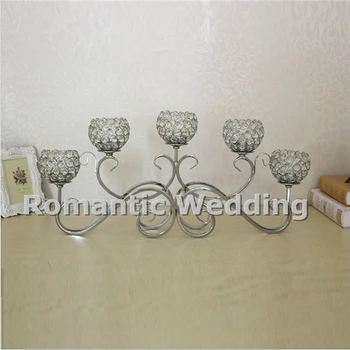 Free shipment 10PCS/lots 5 arms crystal silver candle holder for Wedding decorations event products party decorations
Free shipment 10PCS/lots 5 arms crystal silver candle holder for Wedding decorations event products party decorations