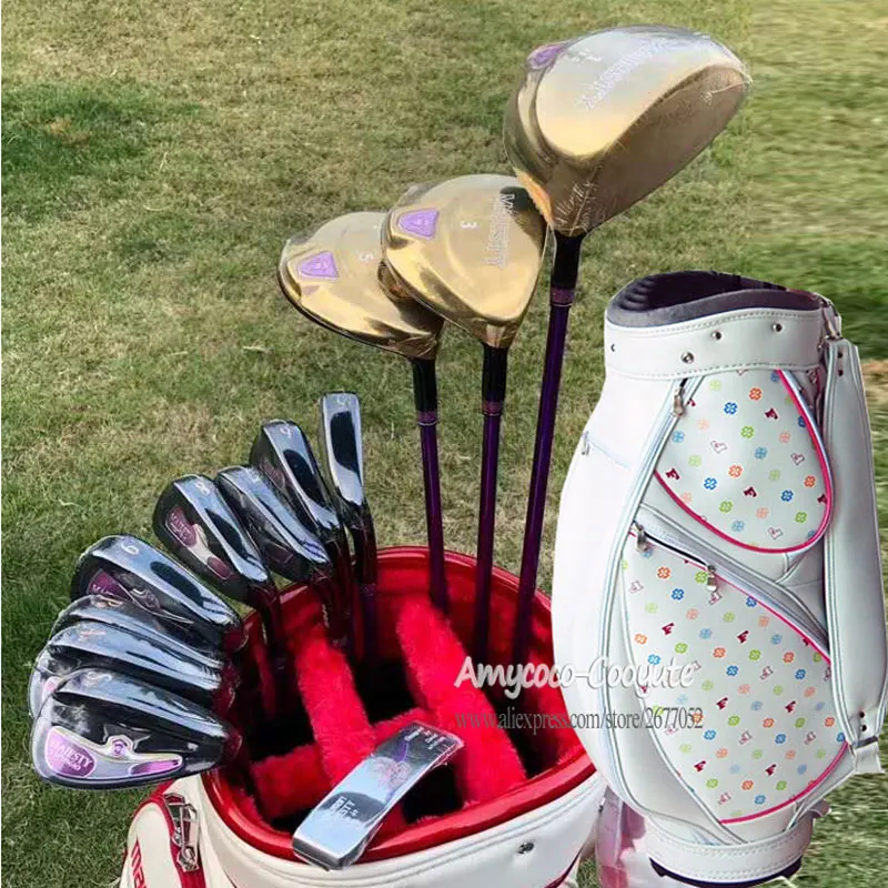 New women Golf Clubs Maruman Majesty Prestigio 9 Clubs Complete Sets Golf Drive Fairway wood irons L Graphite Golf shaft and bag
New women Golf Clubs Maruman Majesty Prestigio 9 Clubs Complete Sets Golf Drive Fairway wood irons L Graphite Golf shaft and bag