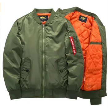 Male Spring High quality bomber jacket Ma1 Thick and thin Army Green Military motorcycle aviator pilot Casual Jacket
Male Spring High quality bomber jacket Ma1 Thick and thin Army Green Military motorcycle aviator pilot Casual Jacket