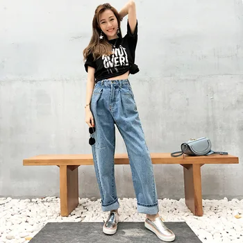 GUUZYUVIZ Vintage Jeans Women 2017 Autumn Winter High Wasit Pockets Wide Leg Demin Jeans Women Casual Loose Oversize Pants
GUUZYUVIZ Vintage Jeans Women 2017 Autumn Winter High Wasit Pockets Wide Leg Demin Jeans Women Casual Loose Oversize Pants