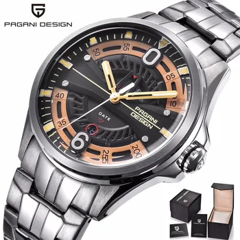 PAGANI DESIGN Fashion Casual Brand Man Watch Stainless Steel 30M Waterproof Quartz Sport Hollow Calendar Watch Relogio Masculino
PAGANI DESIGN Fashion Casual Brand Man Watch Stainless Steel 30M Waterproof Quartz Sport Hollow Calendar Watch Relogio Masculino
