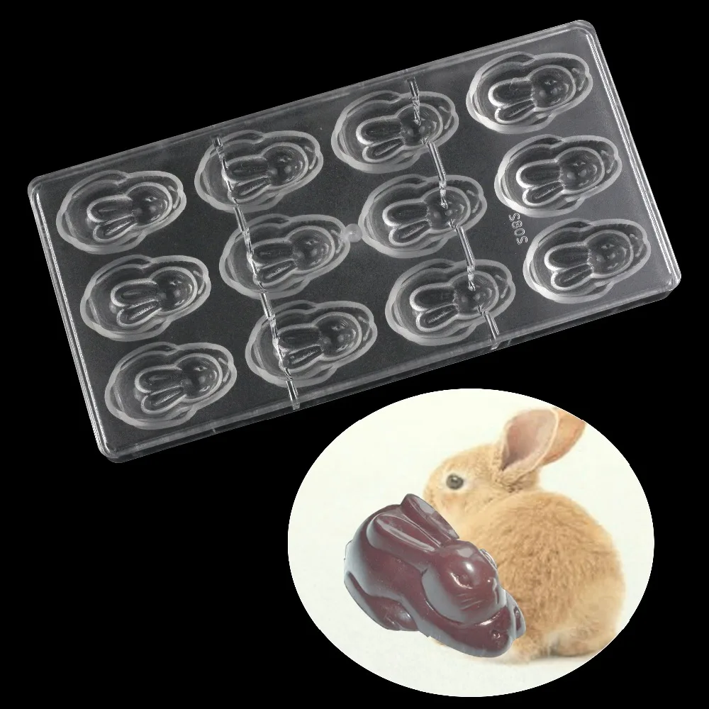 Cute Easter rabbit Polycarbonate chocolate mold,Confectionery baking tools for cakes decorating tools candy for mold Children's
Cute Easter rabbit Polycarbonate chocolate mold,Confectionery baking tools for cakes decorating tools candy for mold Children's