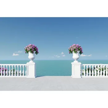 Gray Brick Floor Photo Background Blue Sky With Clouds Clear Water White Fence With Potted Plants Backdrop For Wedding Events
Gray Brick Floor Photo Background Blue Sky With Clouds Clear Water White Fence With Potted Plants Backdrop For Wedding Events