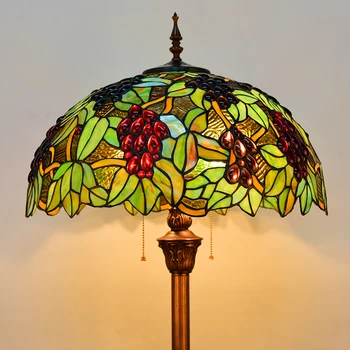 europe Tiffany retro style stained glass grape floor lamp living room bedroom study standing lamp
europe Tiffany retro style stained glass grape floor lamp living room bedroom study standing lamp