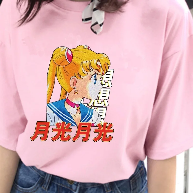 HAHAYULE-JBH 1PCS Cool Pink and Black Japanese Anime Sweet Sailor Moon T-shirt Summer Fashion Harajuku Short Sleeve Cartoon
HAHAYULE-JBH 1PCS Cool Pink and Black Japanese Anime Sweet Sailor Moon T-shirt Summer Fashion Harajuku Short Sleeve Cartoon