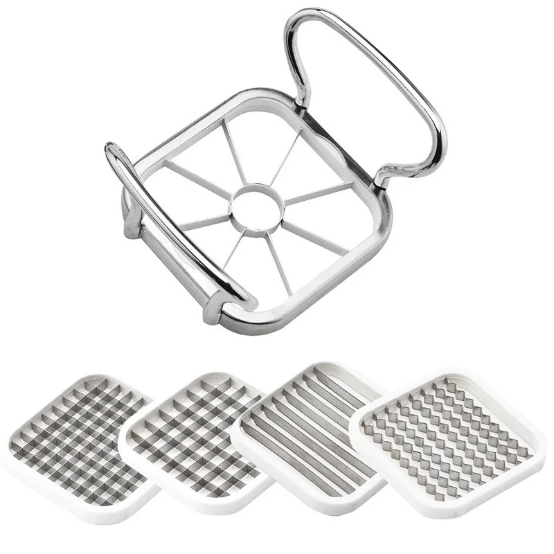 Multifunctional Vegetable Chopper Cutter Stainless Steel Fruit Slicer Apple Corer Divider with Ergonomic Handle for for Potato
Multifunctional Vegetable Chopper Cutter Stainless Steel Fruit Slicer Apple Corer Divider with Ergonomic Handle for for Potato