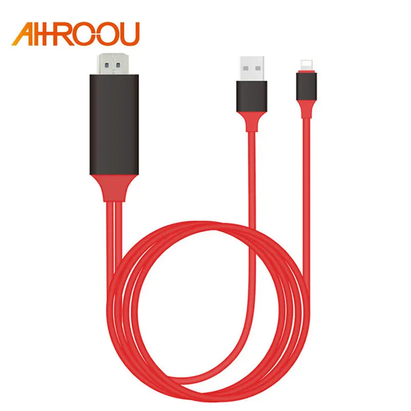 AHHROOU 1.8M 8 Pin to HDMI Male Cable HD 1080P HDMI Converter Adapter Cable USB Cable for HDTV TV Digital AV for iPhone for IOS
AHHROOU 1.8M 8 Pin to HDMI Male Cable HD 1080P HDMI Converter Adapter Cable USB Cable for HDTV TV Digital AV for iPhone for IOS