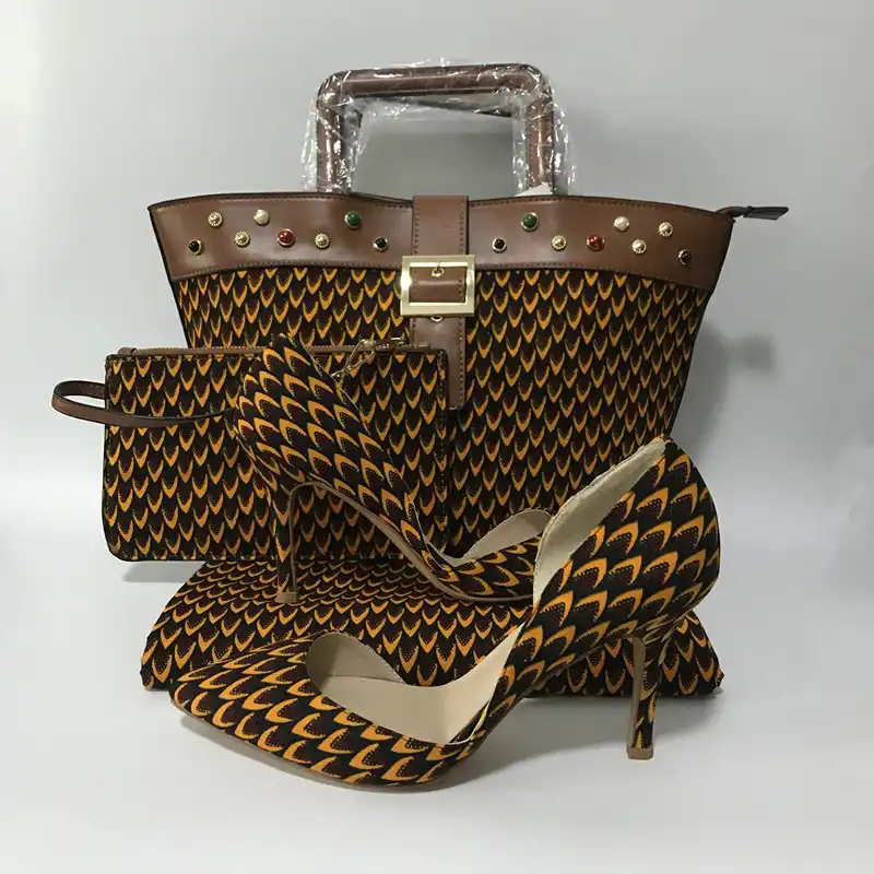 latest ankara bags and shoes