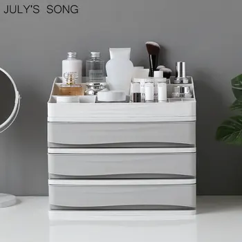 JULY'S SONG Plastic Cosmetic Drawer Organizer Makeup Storage Box Makeup Container Nail Casket Holder Desktop Sundry Storage Case
JULY'S SONG Plastic Cosmetic Drawer Organizer Makeup Storage Box Makeup Container Nail Casket Holder Desktop Sundry Storage Case