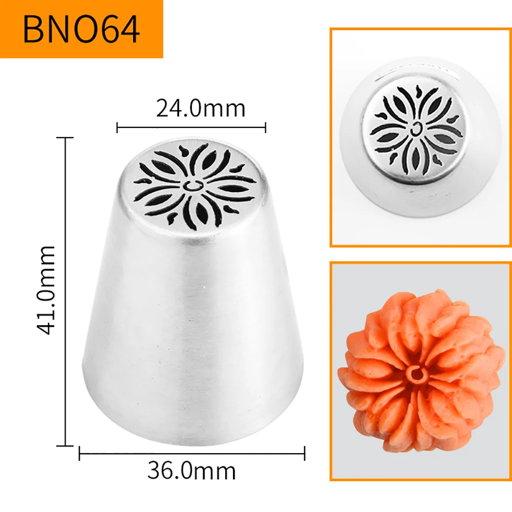 New Stainless Steel Large Russian Flower Icing Nozzles Cake Decorating Cupcake Tips#BNO64
New Stainless Steel Large Russian Flower Icing Nozzles Cake Decorating Cupcake Tips#BNO64