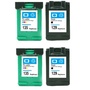 4 pcs For HP 129 135 Ink Cartridges for HP Deskjet 5943 6943 6983 D4163 2575 D5163 8053 C4183 C4193 D5163 C4193 for hp129 135
4 pcs For HP 129 135 Ink Cartridges for HP Deskjet 5943 6943 6983 D4163 2575 D5163 8053 C4183 C4193 D5163 C4193 for hp129 135
