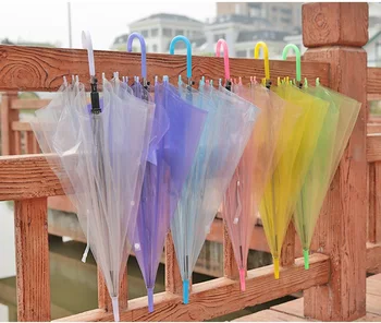 100pcs Fashion thickening PVC transparent umbrella eco-friendly performance bumbershoot long handle umbrella wen5964
100pcs Fashion thickening PVC transparent umbrella eco-friendly performance bumbershoot long handle umbrella wen5964