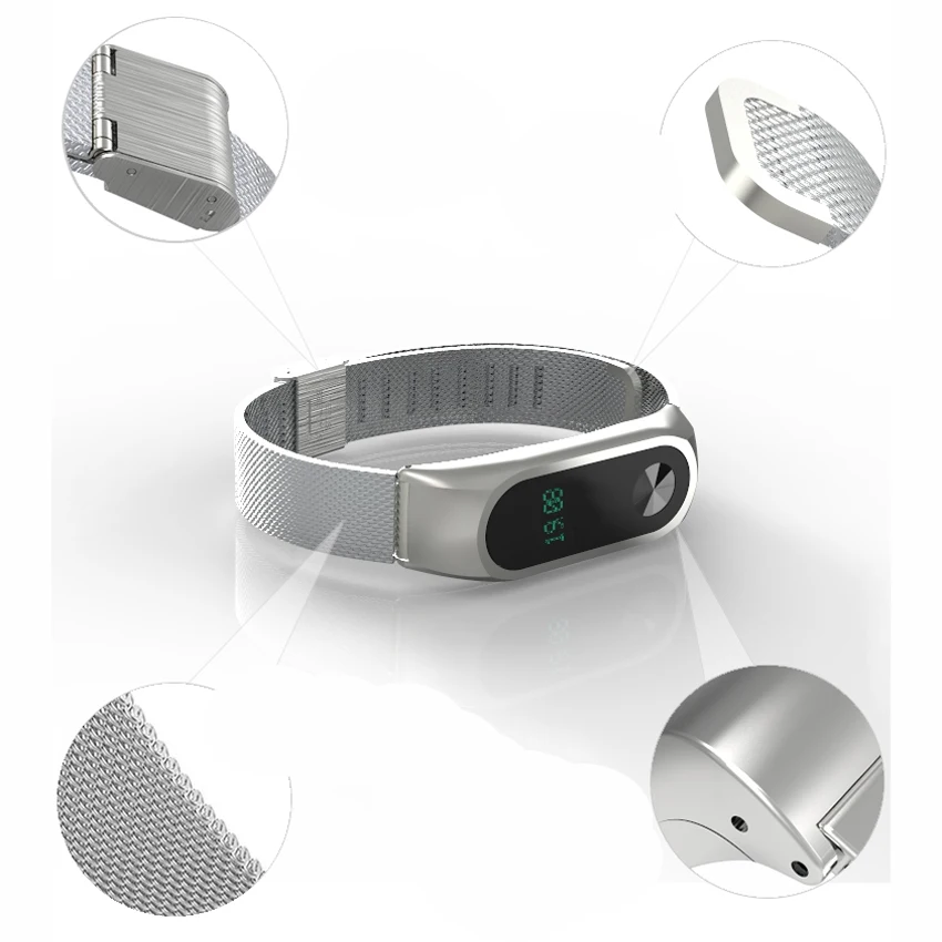Metal Strap Stainless Steel Miband 2 (1)