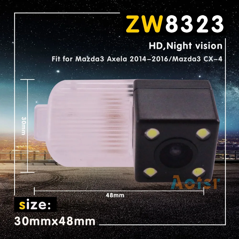 ZW8320 HD 4 LED lights night Car Rear View Reverse Backup parking Camera 30*48 mm Fit for Mazda3 Axela 2014-2016/ Mazda3 CX-4
ZW8320 HD 4 LED lights night Car Rear View Reverse Backup parking Camera 30*48 mm Fit for Mazda3 Axela 2014-2016/ Mazda3 CX-4