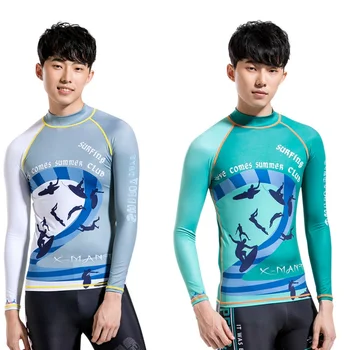 Men Long Sleeve Surfing Swimming Shirt Sports Leggings UV Protection UPF 50+ Swimsuit Rash Guard swimwear men tauchen wetsuit
Men Long Sleeve Surfing Swimming Shirt Sports Leggings UV Protection UPF 50+ Swimsuit Rash Guard swimwear men tauchen wetsuit