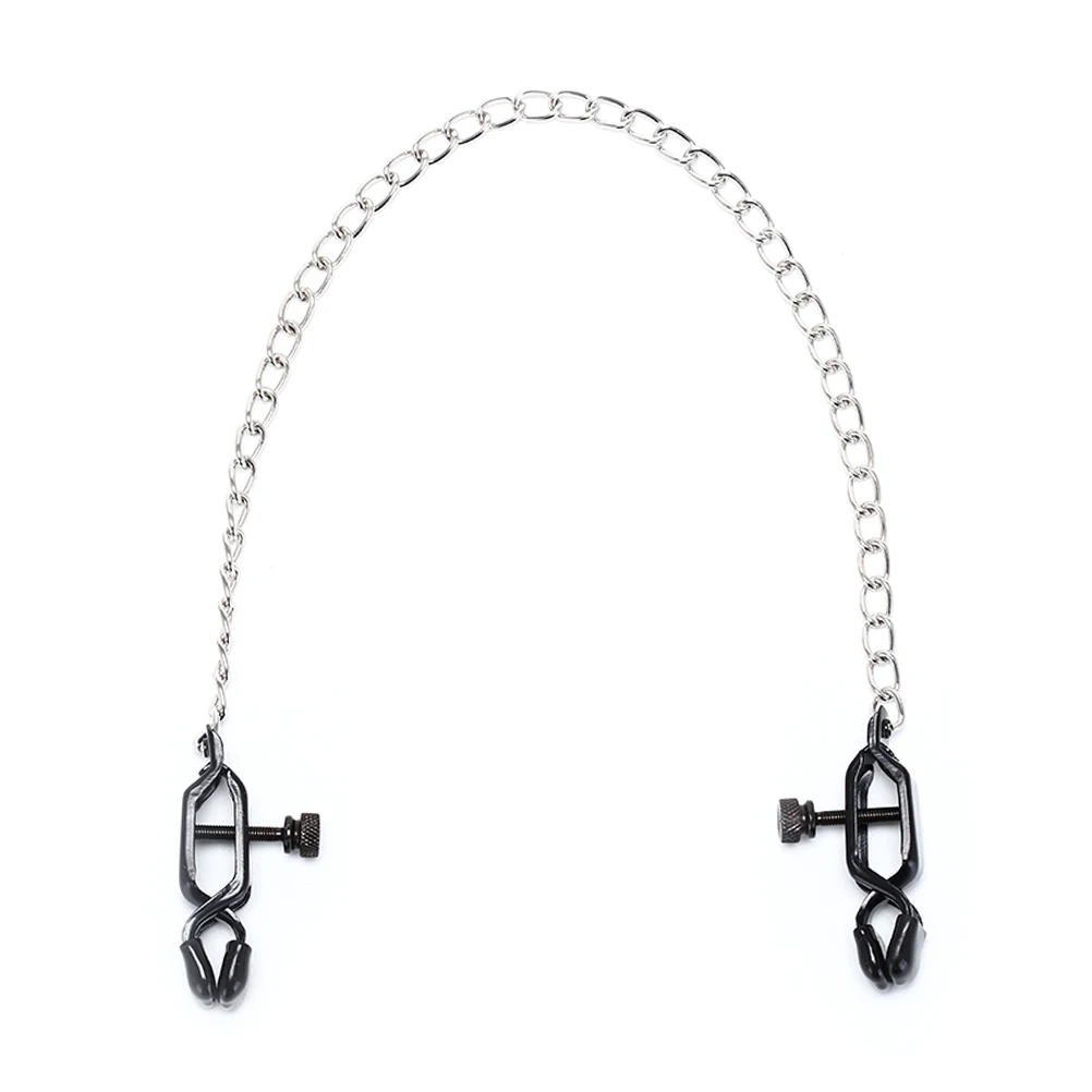 Зажимы для сосков с перьями на цепочке Concorde Sweet Caress, черные 5700710010 - Concorde - Зажимы для сосков - Купить