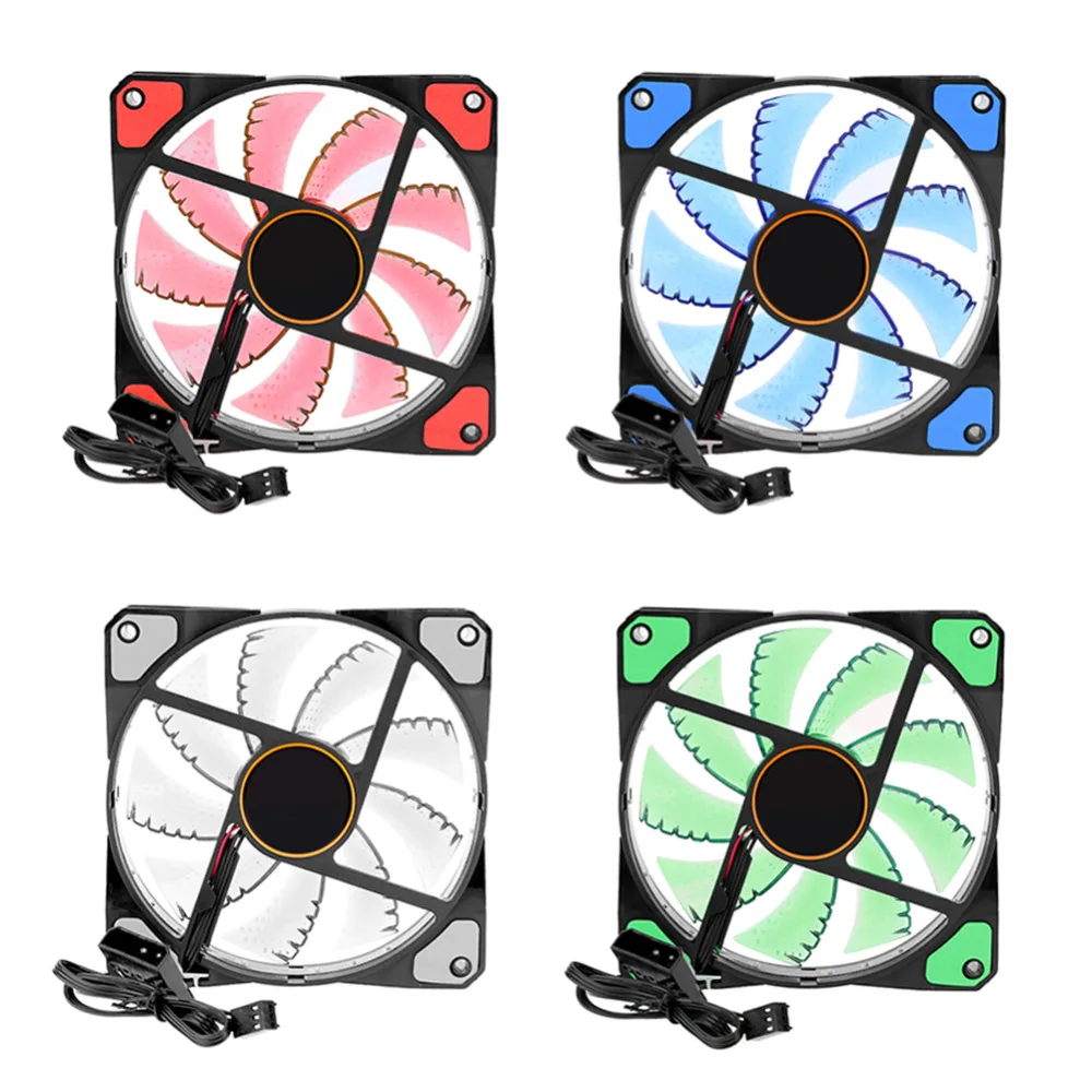 120x120x25mm PC Computer Cooler 15 LED Lights Silent Chassis Case Heatsink Radiator Cooler Cooling Fan DC 12V
120x120x25mm PC Computer Cooler 15 LED Lights Silent Chassis Case Heatsink Radiator Cooler Cooling Fan DC 12V