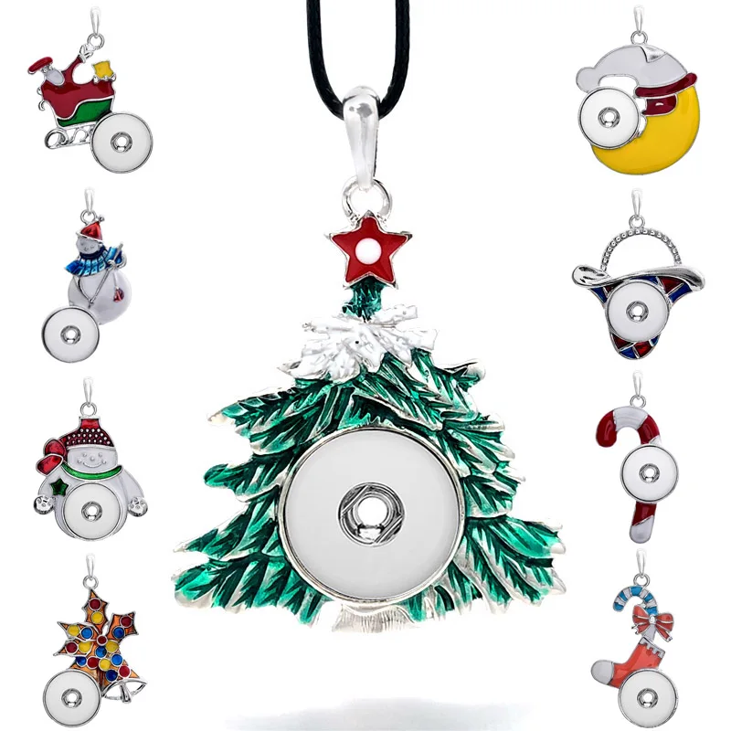 Фото Модное Сменное ожерелье в виде рождественской елки с имбирем 069 подходит для