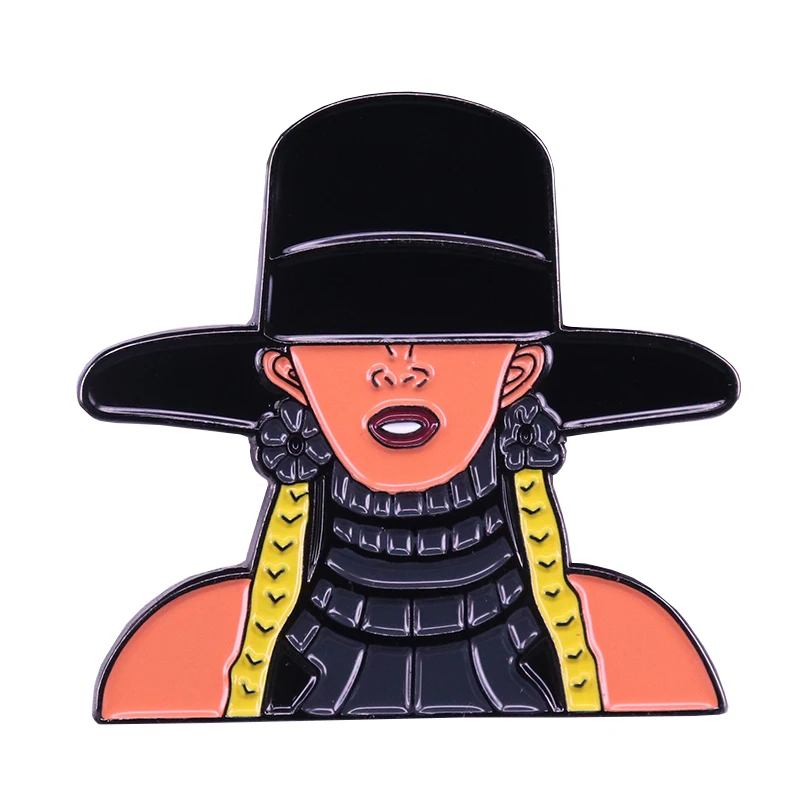 Beyonce эмалированная булавка в стиле хип хоп R & B брошь виде музыкальных нот