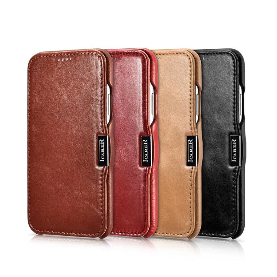 iCarer Vintage Series Side-open Genuine Flip Leather Case Cover for iPhone X XS XR MAX (Metal clip in the front)
iCarer Vintage Series Side-open Genuine Flip Leather Case Cover for iPhone X XS XR MAX (Metal clip in the front)