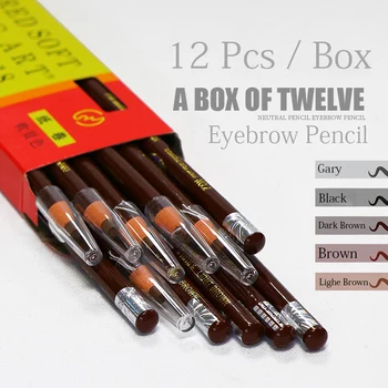 12pcs/box Waterproof Eyebrow Pencil Long-lasting Eyebrow Enhancer Microblading Pen 5Colors Easy to Wear Eyebrow Makeup Supplies
12pcs/box Waterproof Eyebrow Pencil Long-lasting Eyebrow Enhancer Microblading Pen 5Colors Easy to Wear Eyebrow Makeup Supplies
