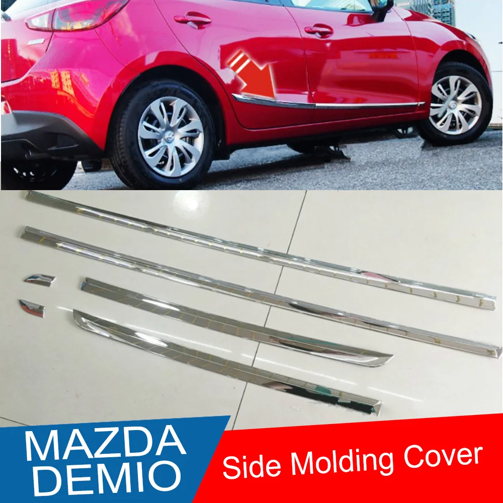 KOUVI FIT FOR 2015 2016 2017 MAZDA DEMIO DJ DL CHROME SIDE DOOR LINE LINING GARNISH BODY MOLDING TRIM COVER PROTECTOR ACCENT
KOUVI FIT FOR 2015 2016 2017 MAZDA DEMIO DJ DL CHROME SIDE DOOR LINE LINING GARNISH BODY MOLDING TRIM COVER PROTECTOR ACCENT