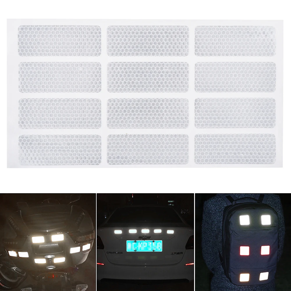 12pcs 8 x 3CM PVC Crystal Lattice Security Warning Reflective Tape Car Body Sticker for Cars / Trucks / Motorcycles / Bicycles
12pcs 8 x 3CM PVC Crystal Lattice Security Warning Reflective Tape Car Body Sticker for Cars / Trucks / Motorcycles / Bicycles