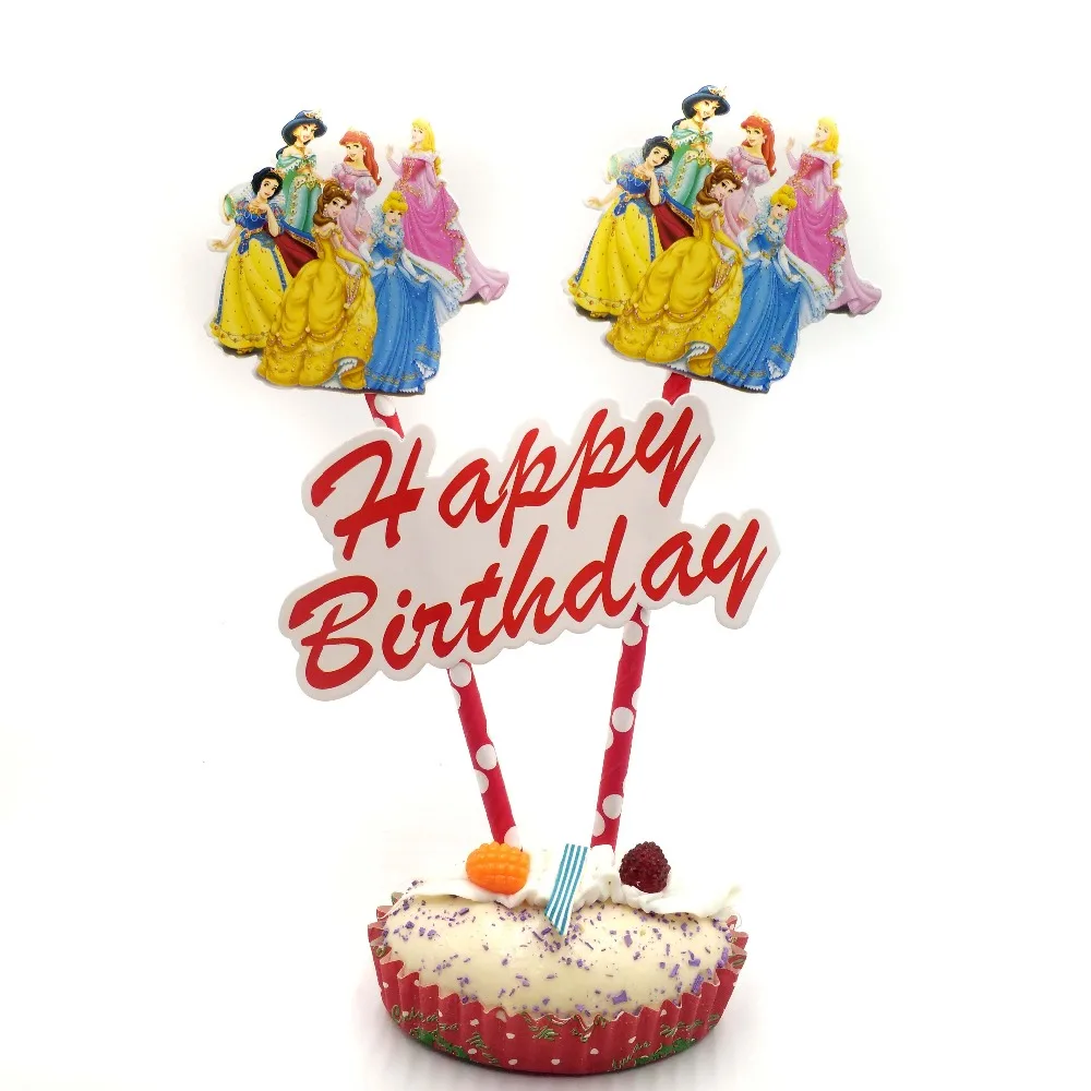 1pc princess Cupcake Toppers Cartoon Cake Flags With Paper Straw Birthday Christmas New year's Day Party Decoration Supplies
1pc princess Cupcake Toppers Cartoon Cake Flags With Paper Straw Birthday Christmas New year's Day Party Decoration Supplies