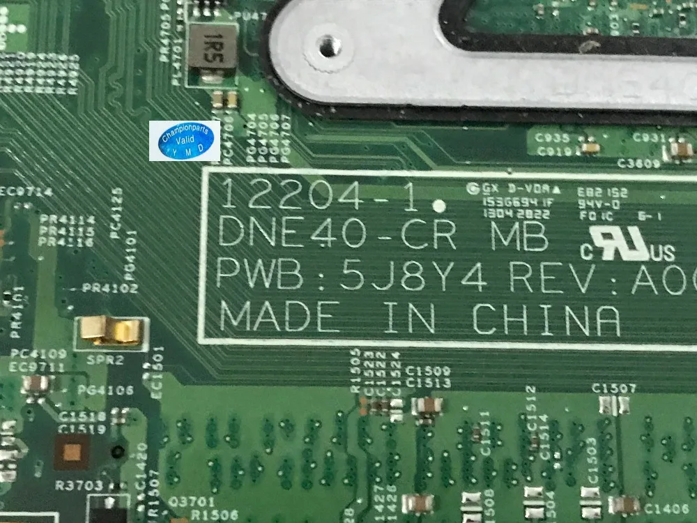 12204-01 DNE40-CR 5J8Y4 REV : A00 FREE SHIPPING LAPTOP MOTHERBOARD FOR DELL INSPIRON 3421 NOTEBOOK PC CPU 1017U
