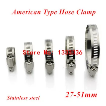 20pcs 27-51mm(27mm-51mm) American Type Screw Band Worm Drive Hose Clamps, 304 Stainless steel hose Hoop Pipe Clips
20pcs 27-51mm(27mm-51mm) American Type Screw Band Worm Drive Hose Clamps, 304 Stainless steel hose Hoop Pipe Clips