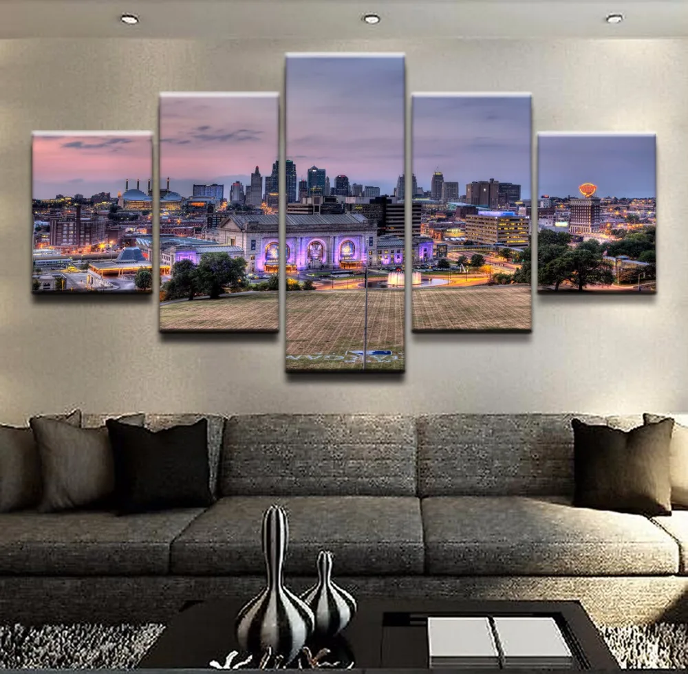 Canvas Wall Art Pictures Modular Home Decorative Framework 5 Pieces Kansas City Art Paintings Living Room HD Prints Posters
Canvas Wall Art Pictures Modular Home Decorative Framework 5 Pieces Kansas City Art Paintings Living Room HD Prints Posters