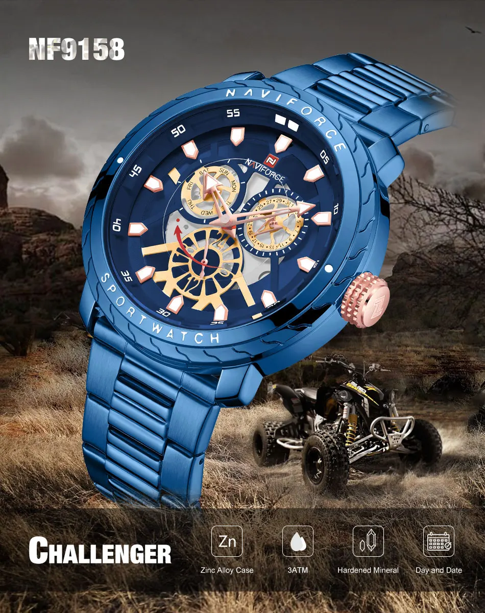 NAVIFORCE NF9158 Stainless Steel Watch 5