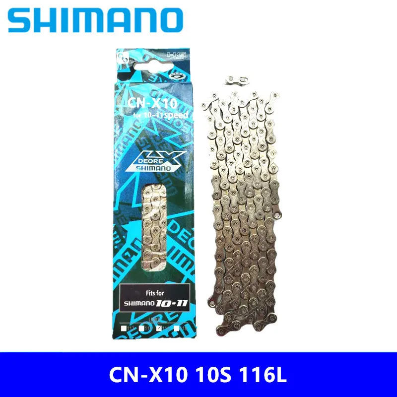 Free post quality and durable new SHIMANO CN-X10 high-intensity mountain bike bicycle 10S / 30 shift chain length 116L silver
Free post quality and durable new SHIMANO CN-X10 high-intensity mountain bike bicycle 10S / 30 shift chain length 116L silver