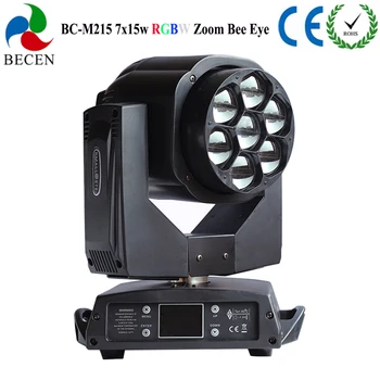 Stage Lighting 7x15W Bee Eye Led Moving Head Light RGBW 4in1 zoom 4-60 degree moving wash for dj Disco Wedding Christmas Party
Stage Lighting 7x15W Bee Eye Led Moving Head Light RGBW 4in1 zoom 4-60 degree moving wash for dj Disco Wedding Christmas Party