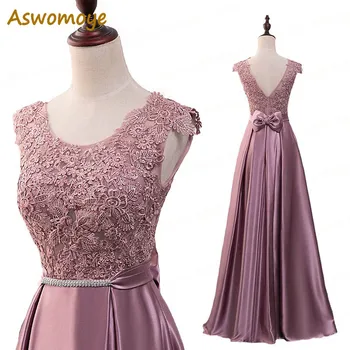 aswomoye Elegant Evening Dress Long 2018 Prom Dresses