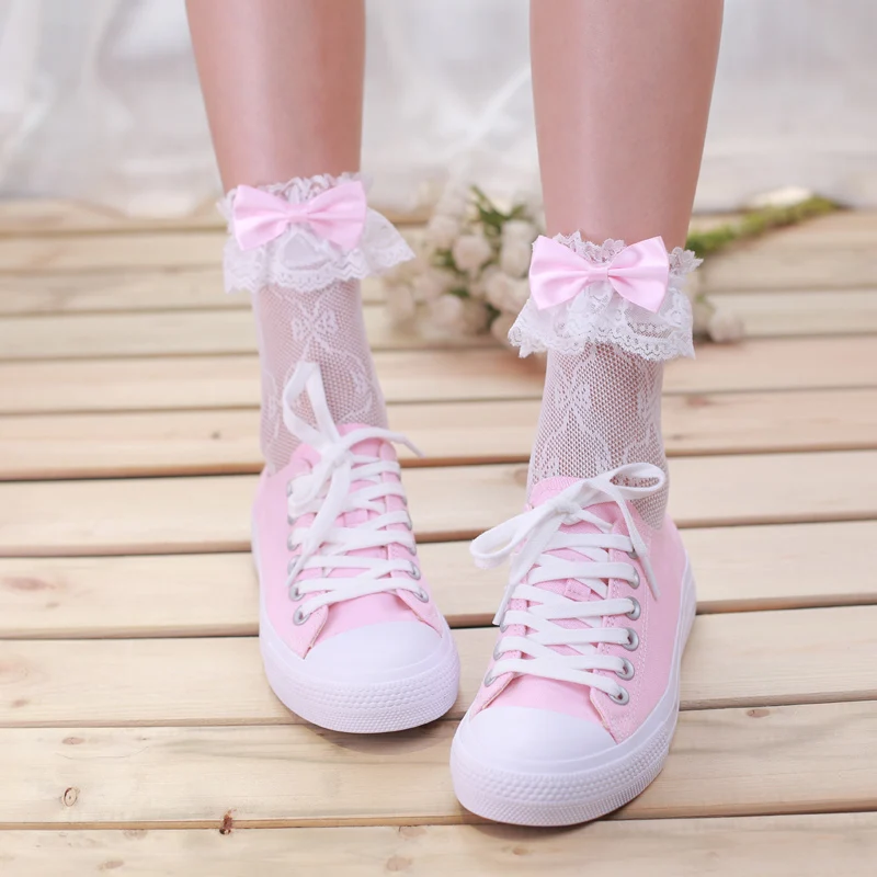 Japanese heaps lolita girls bow lace stockings butterfly pattern hollow out sexy fishnet stockings female
Japanese heaps lolita girls bow lace stockings butterfly pattern hollow out sexy fishnet stockings female