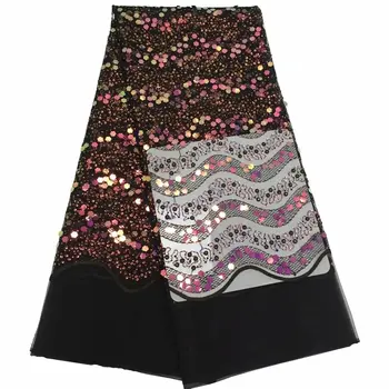 Latest Nigeria Mesh Fabric with Sequins Multicolor Lace Fabric 2019 Newest French Tulle Lace Fabric For Evening Party Dress
Latest Nigeria Mesh Fabric with Sequins Multicolor Lace Fabric 2019 Newest French Tulle Lace Fabric For Evening Party Dress