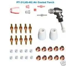 PT31/JG40 Hand Use Torch Head With Power Switch+Extended Nozzle 15pcs +15pcs Extended Electrode+5pcs shield +10pcs Swirl Ring
PT31/JG40 Hand Use Torch Head With Power Switch+Extended Nozzle 15pcs +15pcs Extended Electrode+5pcs shield +10pcs Swirl Ring