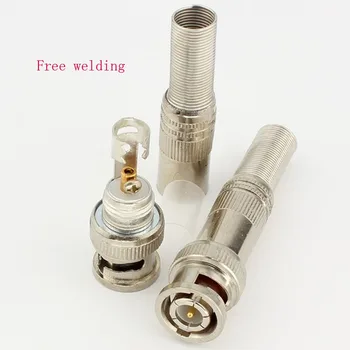 100pcs 75-5 Free Welding Copper Core BNC Video Connector Q9 Head For Surveillance Cameras
100pcs 75-5 Free Welding Copper Core BNC Video Connector Q9 Head For Surveillance Cameras