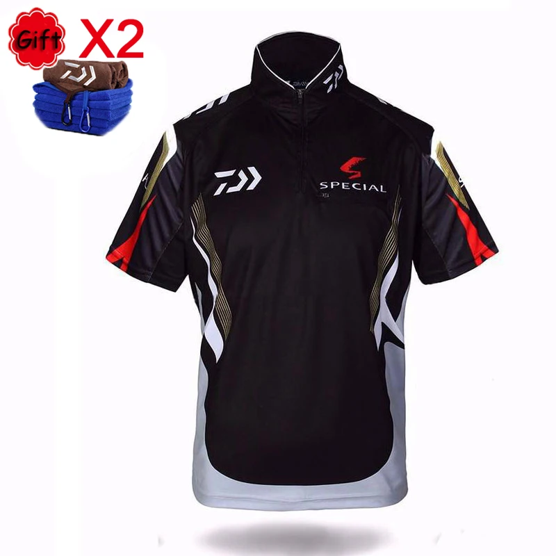 Men Fishing T Shirt Short Sleeve Fishing Clothing Running Riding Baseball Top Jersey Fly Fishing Clothes with Fishing Towel
Men Fishing T Shirt Short Sleeve Fishing Clothing Running Riding Baseball Top Jersey Fly Fishing Clothes with Fishing Towel