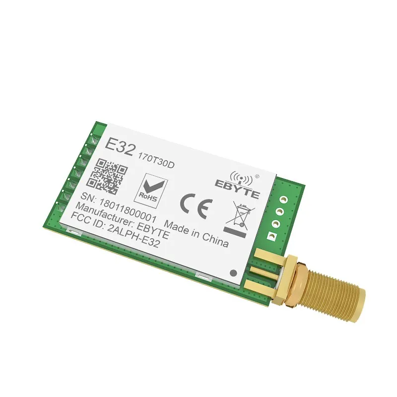 LoRa SX1278/1276 E32-TTL-1W+ SMA antenna E32 8km long range UART SX1278 E32-433T30D 433mhz 1W GSpread spectrum wireless module
LoRa SX1278/1276 E32-TTL-1W+ SMA antenna E32 8km long range UART SX1278 E32-433T30D 433mhz 1W GSpread spectrum wireless module