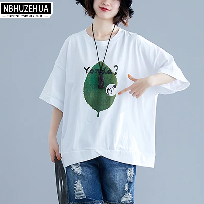 NBHUZEHUA Women Tshirt Cotton Plus Size Vogue Harajuku Print Basis Casual T-Shirt Tops Summer Half Sleeve Big T Shirt 19-D385
NBHUZEHUA Women Tshirt Cotton Plus Size Vogue Harajuku Print Basis Casual T-Shirt Tops Summer Half Sleeve Big T Shirt 19-D385